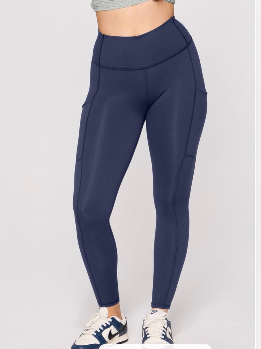 Fabletics Yitty 3X Blue Powerhold Pocket High Waist‎ Leggings Athleisure Gymcore